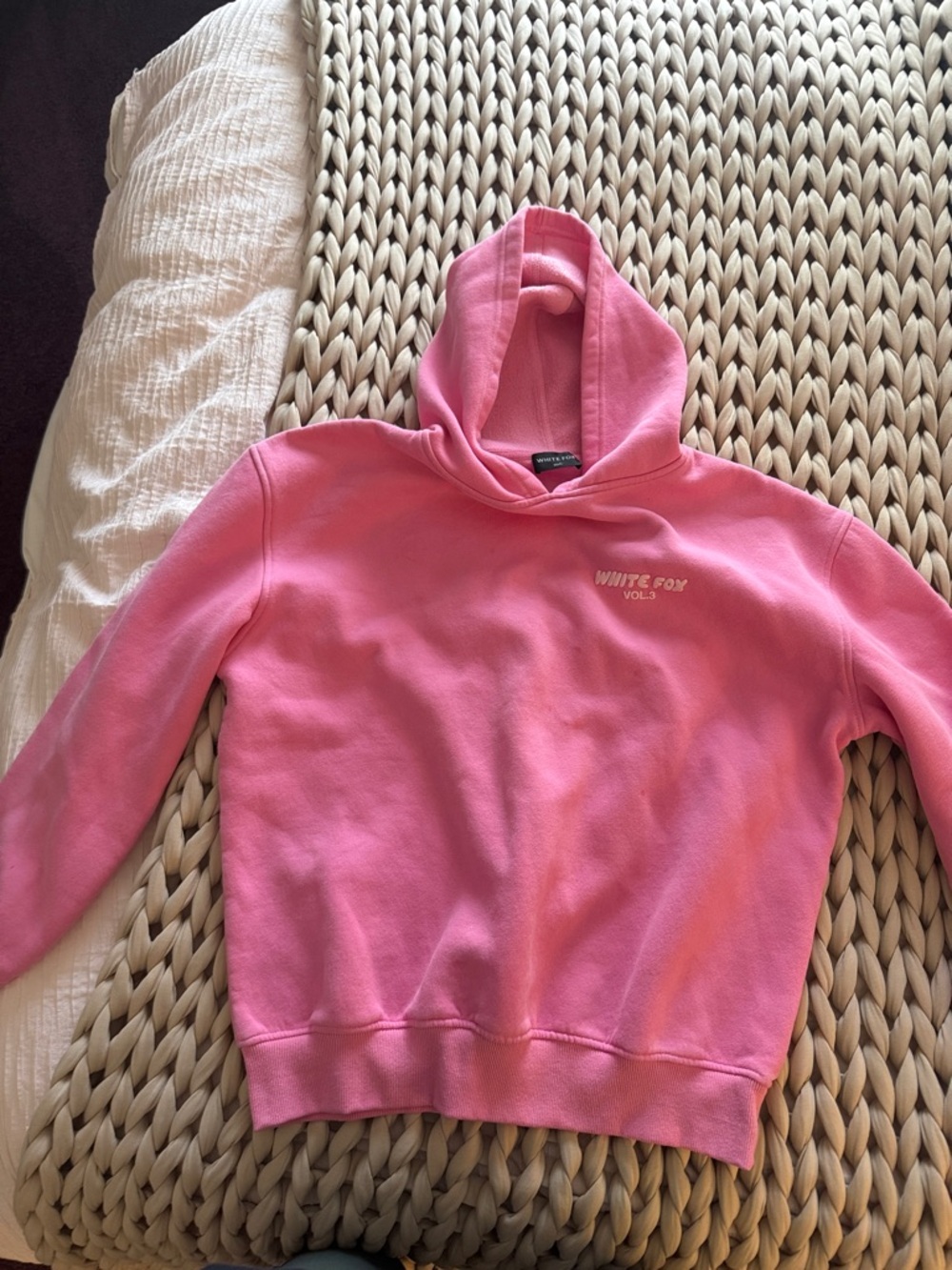 White Fox Boutique Pink Pullover Hoodie